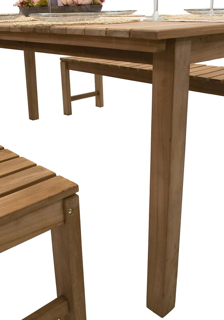 Zestaw teak ogrodowy JOHNSON 1+2+2