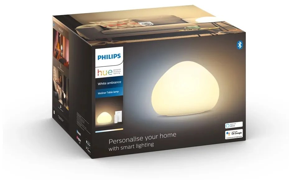 Inteligentna lampa stołowa LED 8 W Wellner – Philips Hue