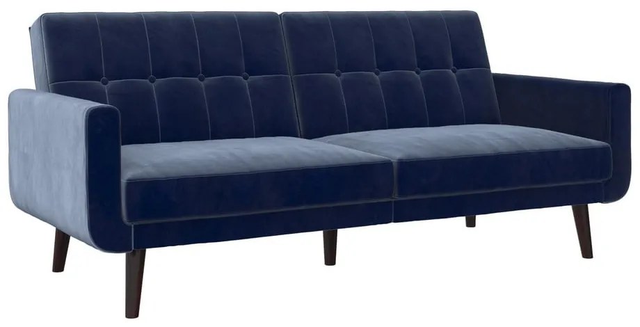 Niebieska sofa rozkładana 201 cm Nola – Støraa