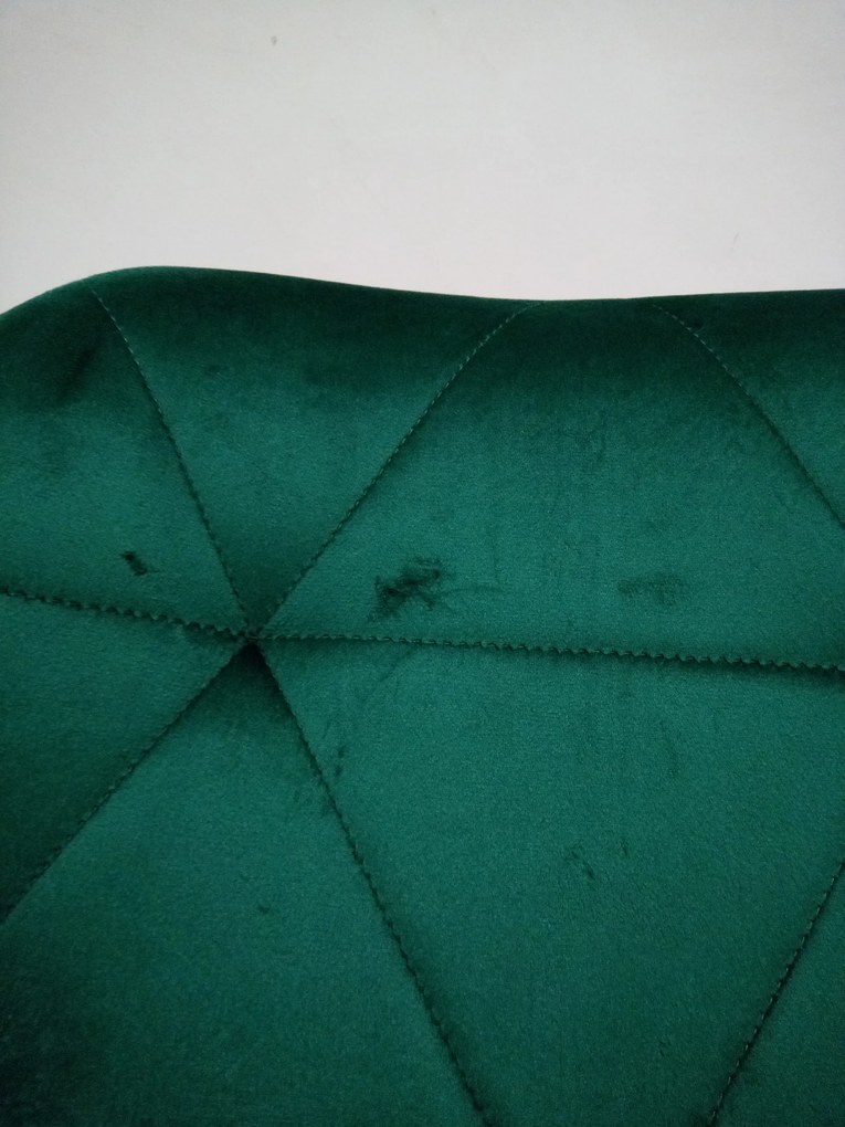 PROMOCJA Krzesło barowe z czarną nogą WEST VELVET, zielony II. jakość