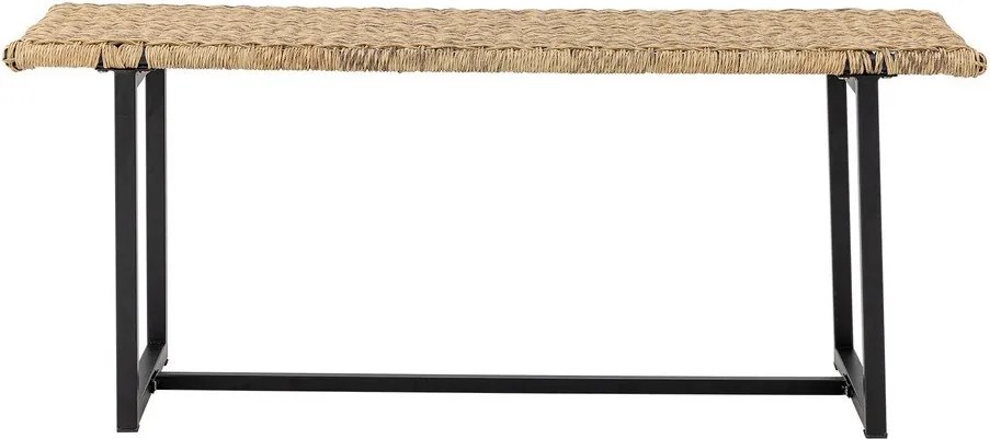 Rattanowa ławka ogrodowa w naturalnym kolorze Adilly – Bloomingville