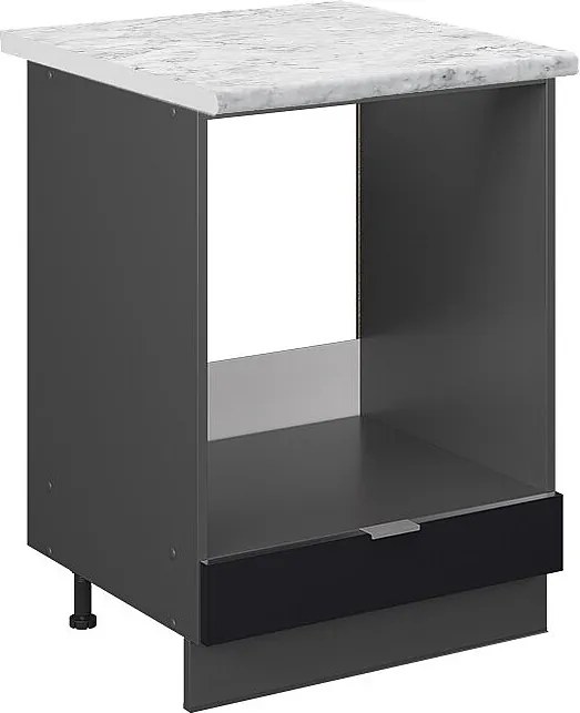 Szafka kuchenna czarne paski 60x60x82 fame-line