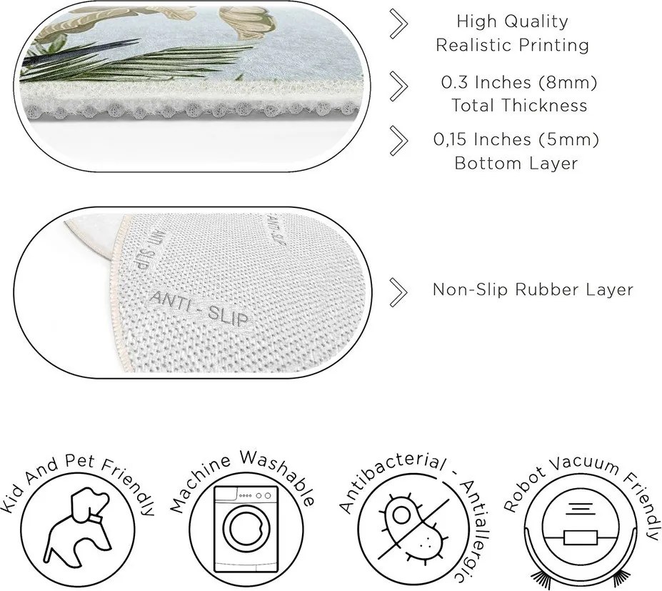 Dywan dziecięcy odpowiedni do prania ø100 cm Jungle – Mila Home