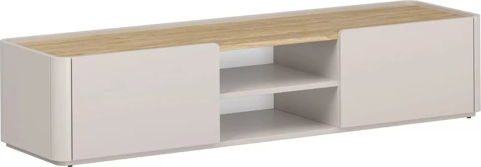 Szafka RTV Elivo 170 cm z szufladą - kaszmir / dąb olejowany