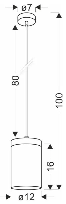 Czarno-naturalna lampa wisząca ze szklanym kloszem ø 12 cm Wels – Candellux Lighting