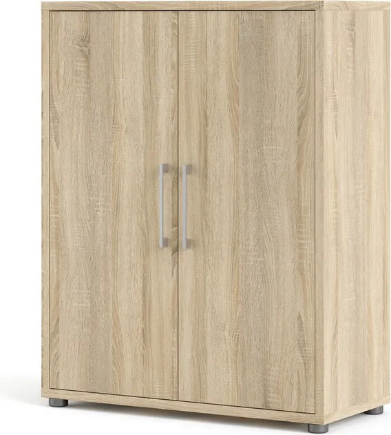 Regał do biura z drzwiami Prima 2 dąb sonoma