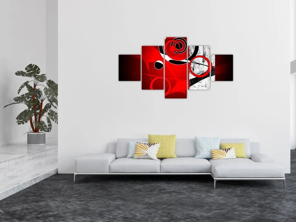 Obraz abstrakcji (125x70 cm)