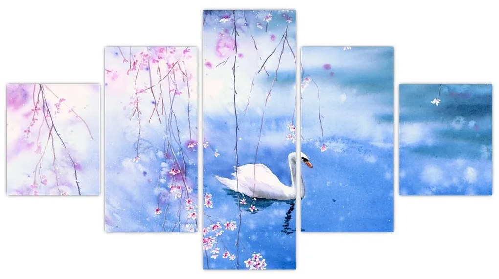 Obraz - Magiczne jezioro (125x70 cm)