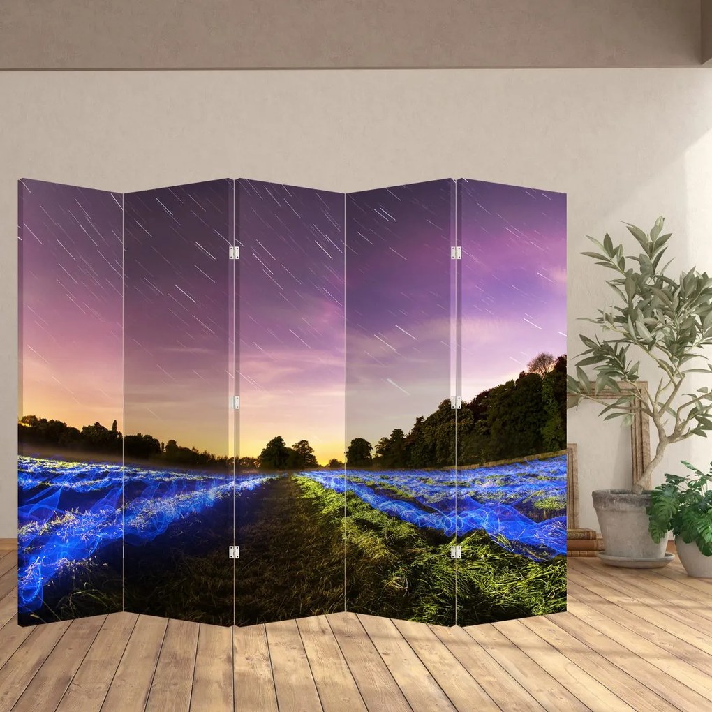Parawan - Kolorowe pole (210x170 cm)