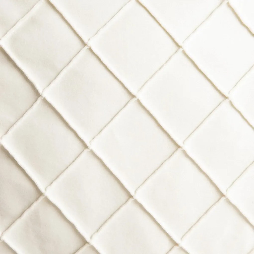 Poszewka dekoracyjna COMERI ecru w romby 45x45 cm HOMLA
