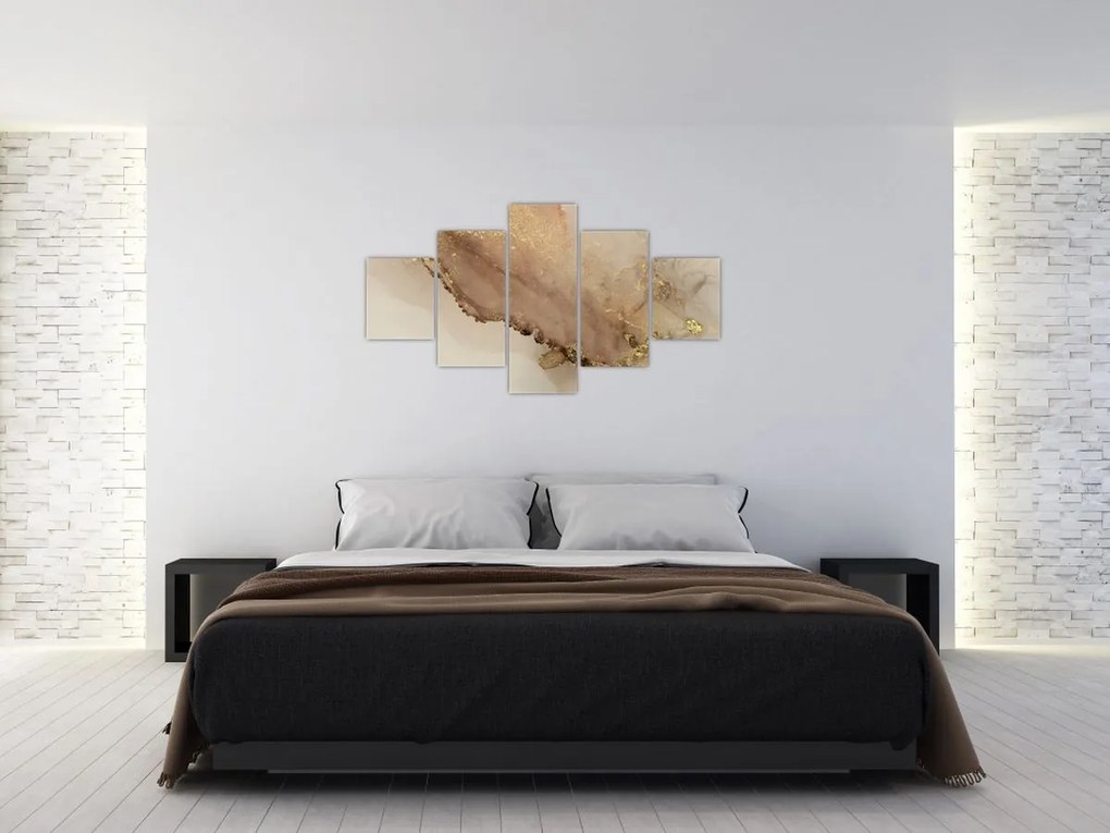 Obraz - Złoty brokat (125x70 cm)