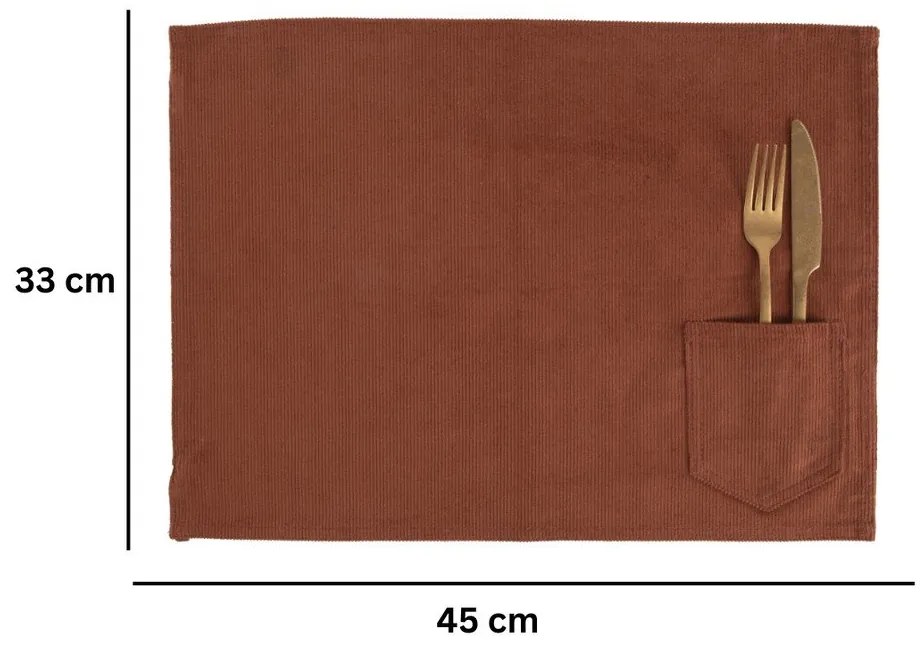 Tekstylna mata stołowa 33x45 cm Velmar – Tiseco Home Studio