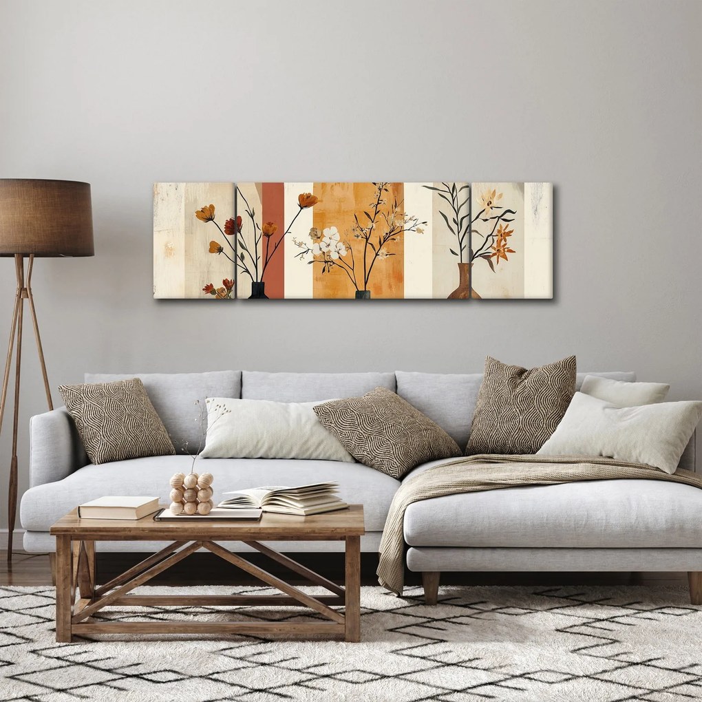 Obraz - Wazony w łukach (170x50 cm)
