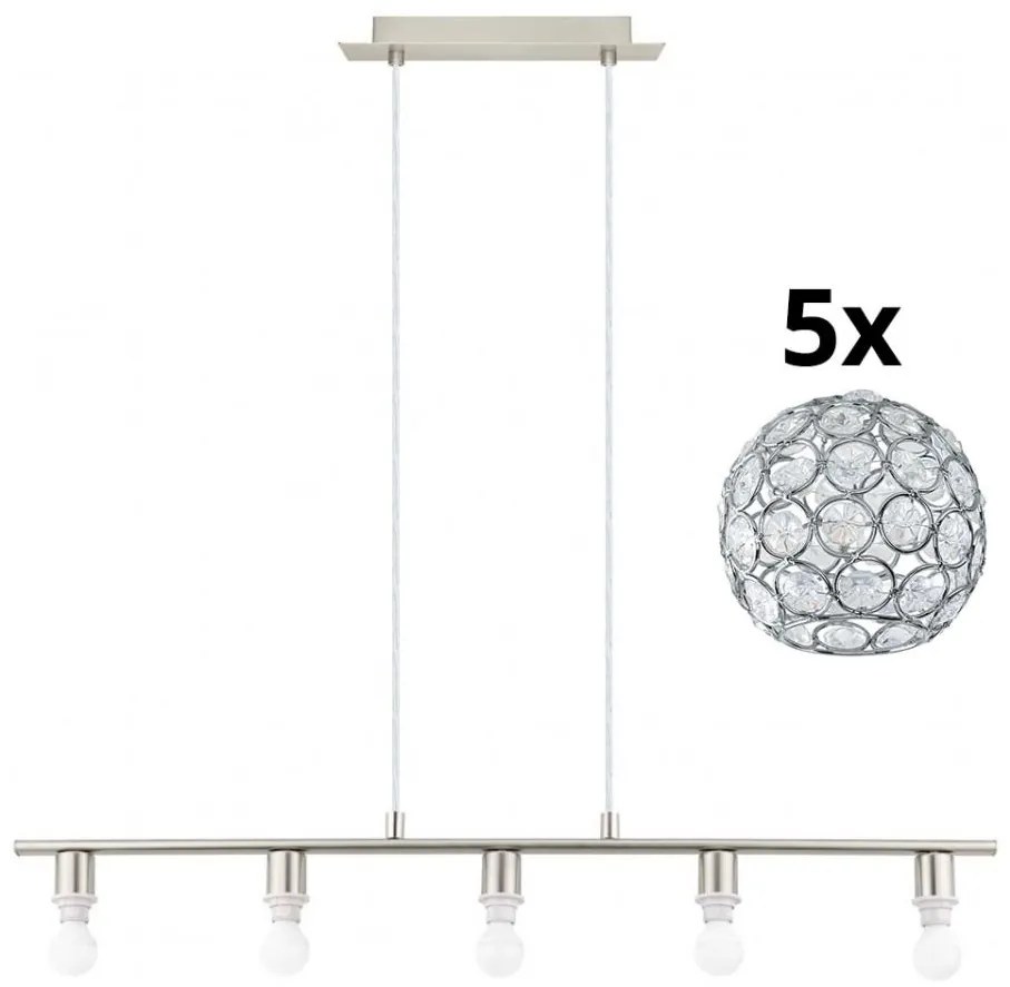 Eglo - Lampa wisząca LED MY CHOICE 5xE14/4W/230V chrom
