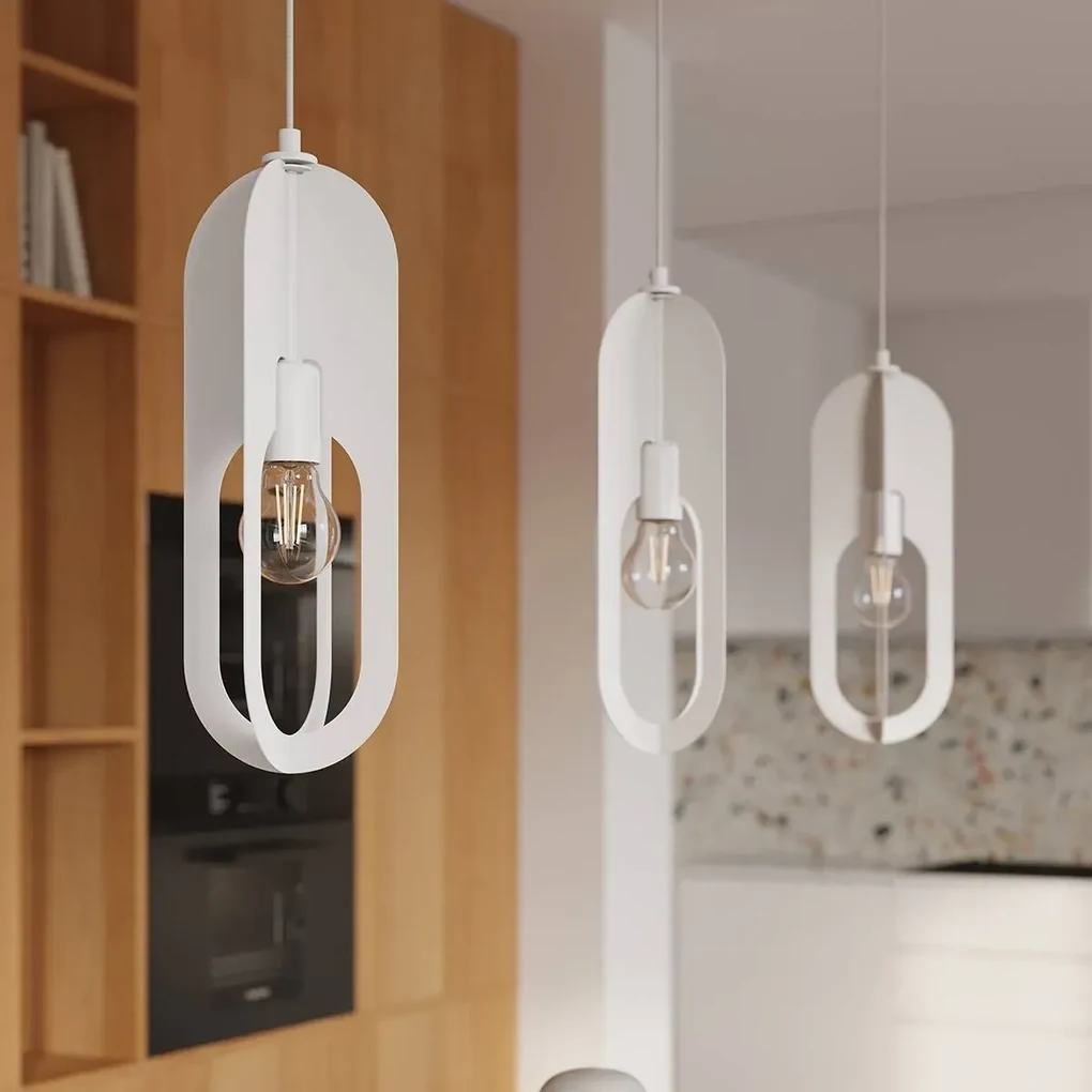 Lampa wisząca NICUS 3P biała SOLLUX  LIGHTING