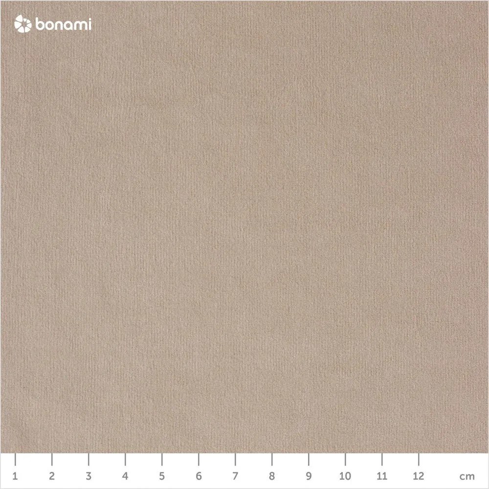 Beżowy aksamitny rozkładany narożnik (lewostronny/w kształcie litery U) Sweet Harmony – Miuform