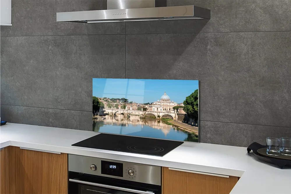 Panel Szklany Zabytkowe Mosty Rzymu