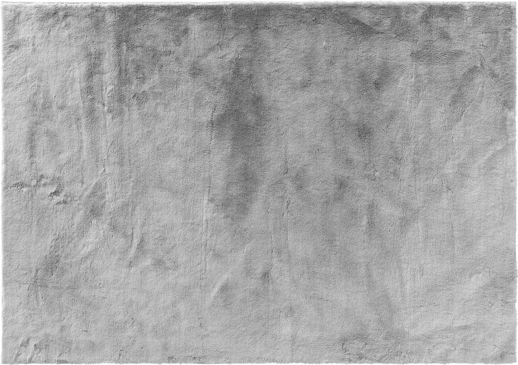 Miękki dywan ze sztucznego futra, szary, FELINE