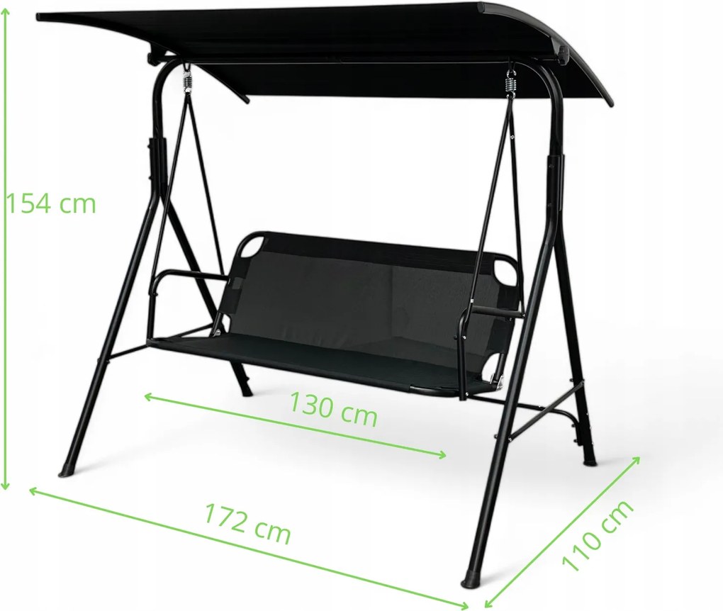 Huśtawka do ogrodu Paloma MAS-4006, wolnostojąca, kolor jasny brąz