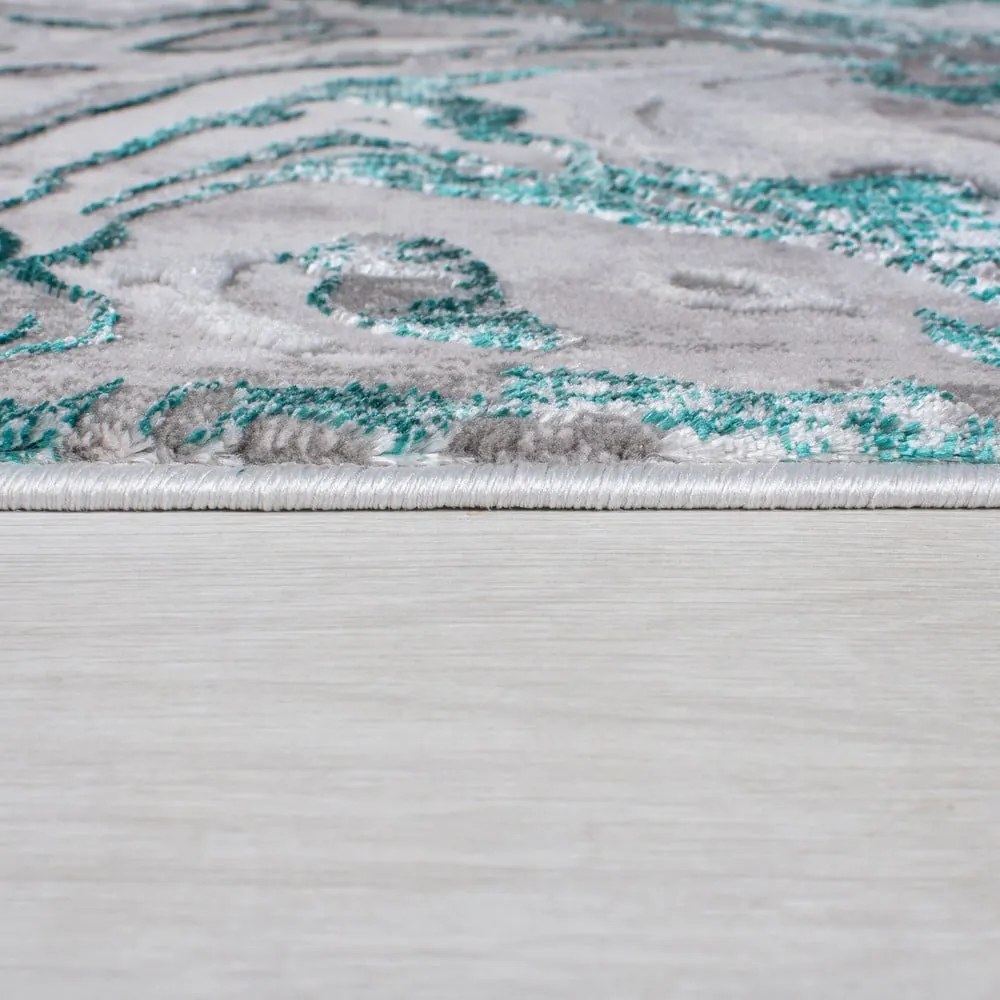 Szaro-turkusowy dywan 80x150 cm Marbled – Flair Rugs