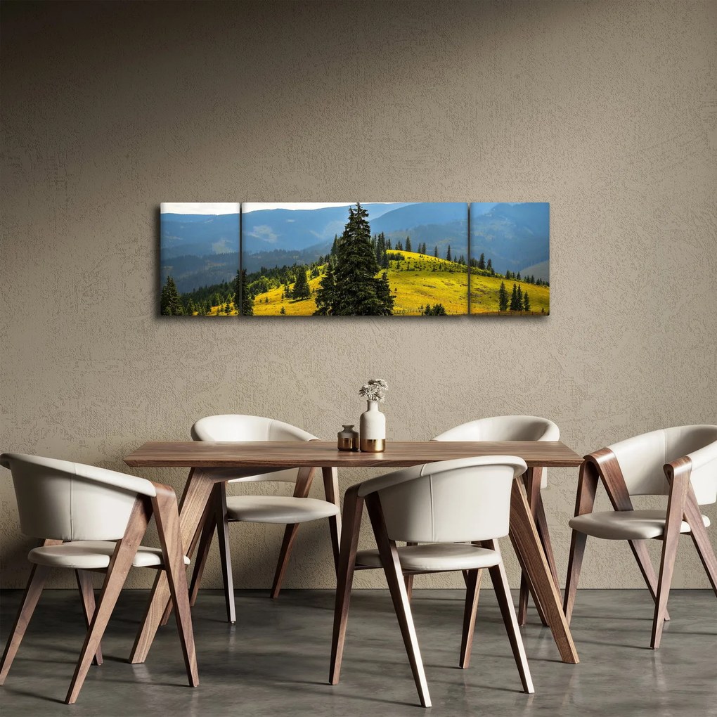 Obraz - Górska łąka (170x50 cm)
