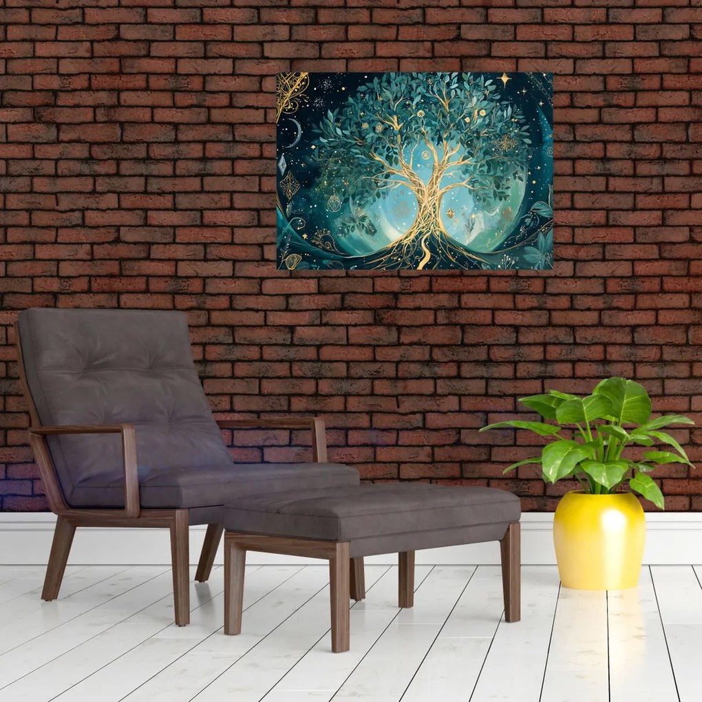 Obraz – Drzewo życia we wszechświecie (70x50 cm)
