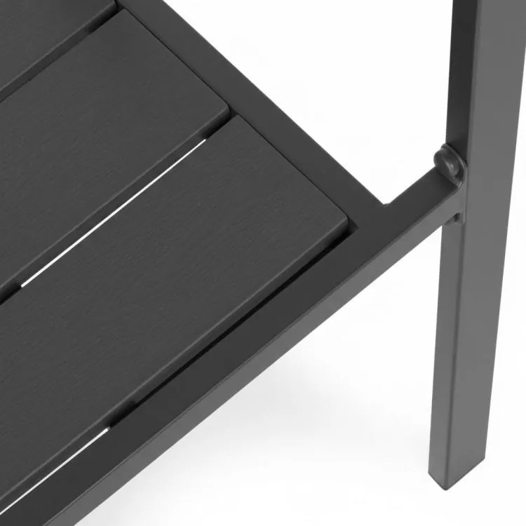 Krzesła ogrodowe Caprila - zestaw 2 szt. na taras i balkon, kolor szary