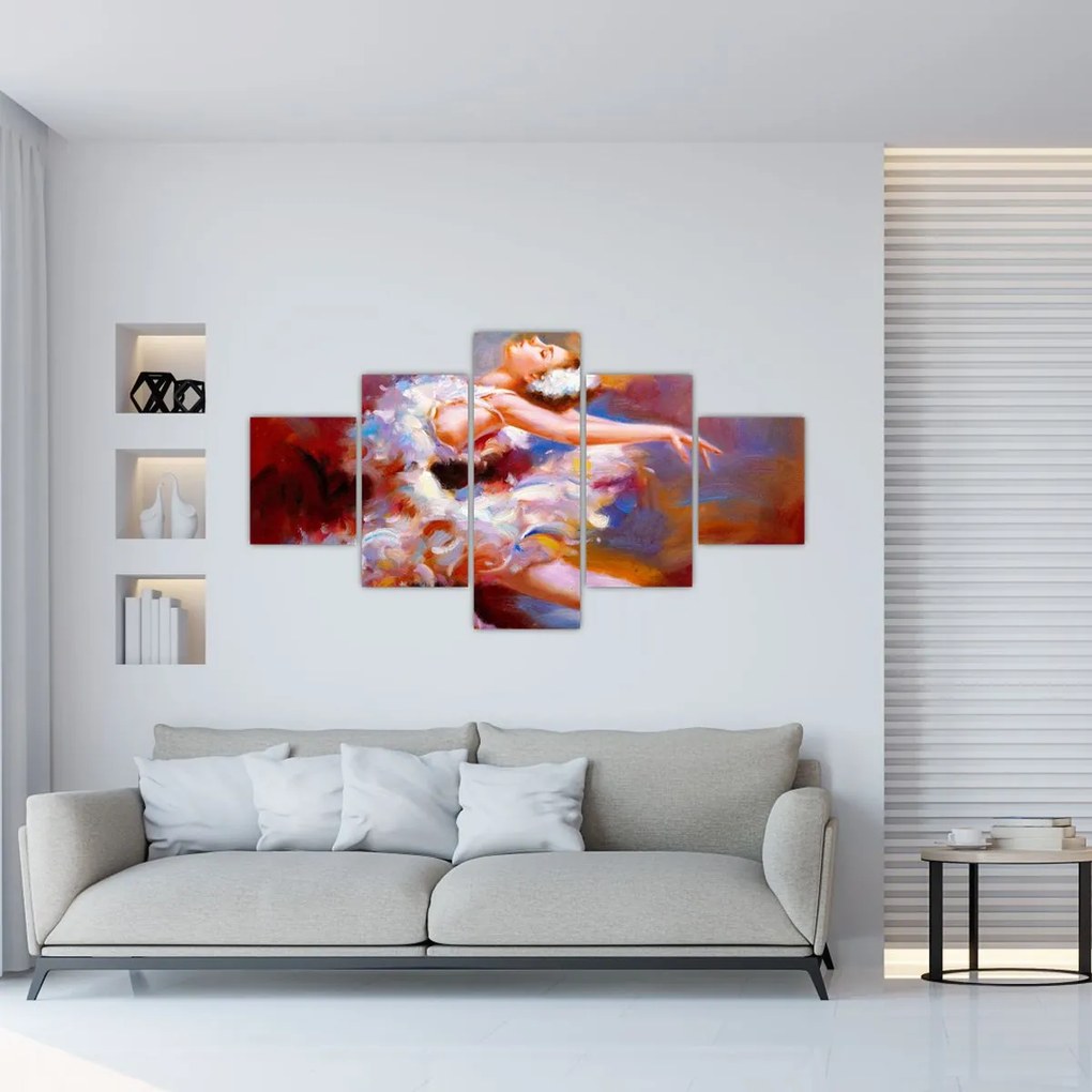 Obraz - Baletnica, malarstwo (125x70 cm)