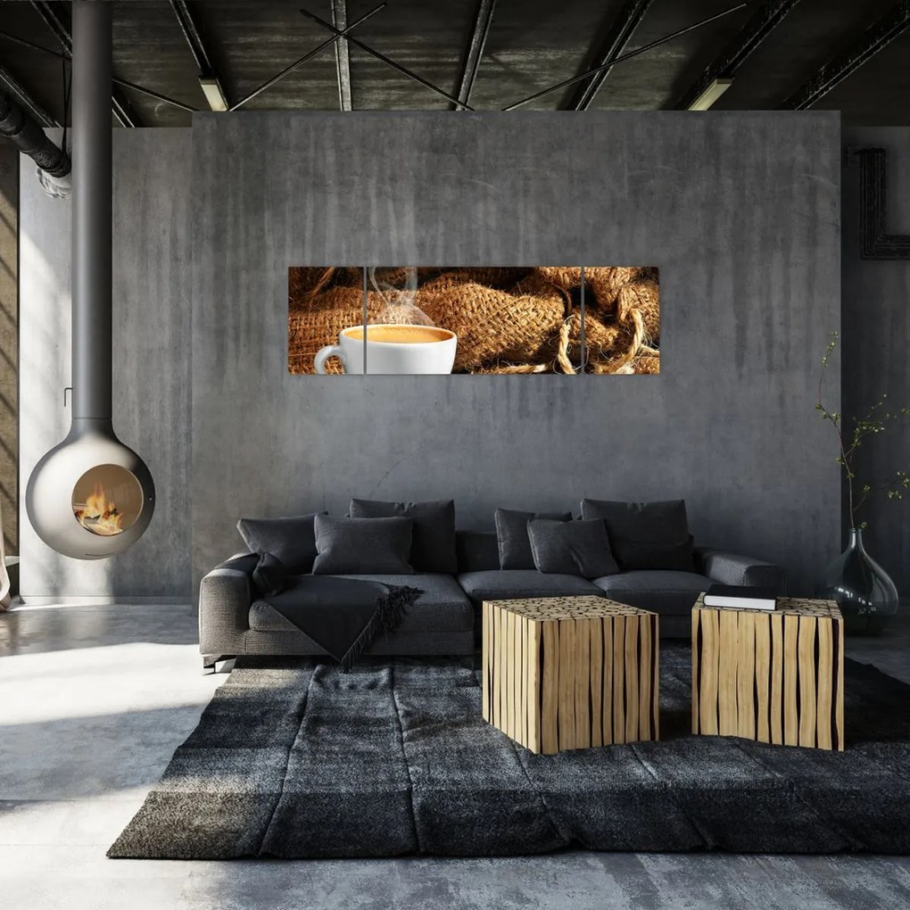Obraz - Filiżanka kawy (170x50 cm)