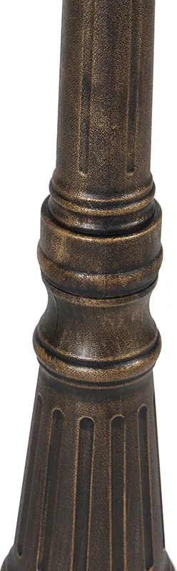 Antyczna latarnia zewnętrzna złota 3-światłowa IP44 - New Haven