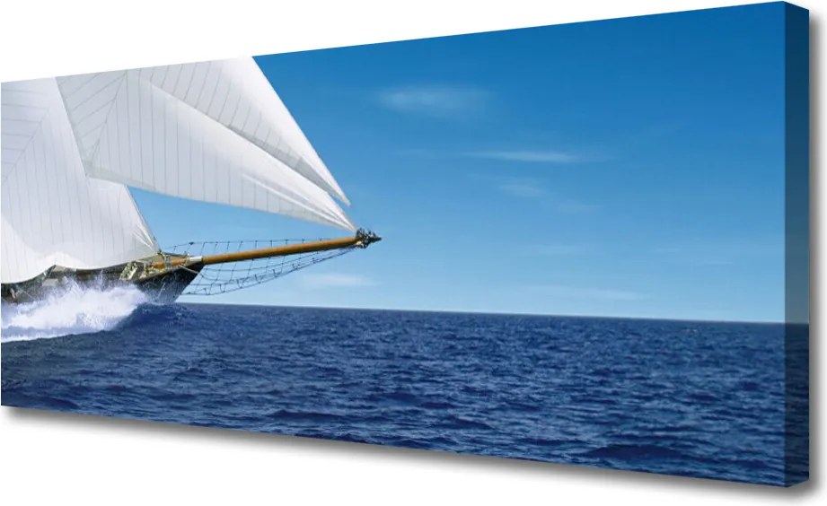 Obraz canvas Łódź na Spokojnej Tonii