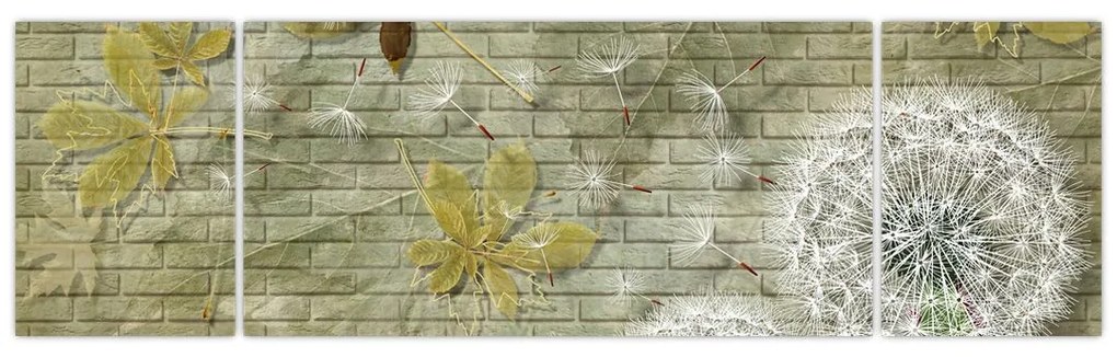 Obraz - Dmuchawce unoszone wiatrem (170x50 cm)