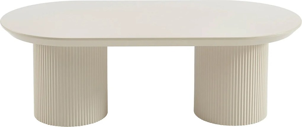 Stolik kawowy z MDF - Beżowy - LORIMILA