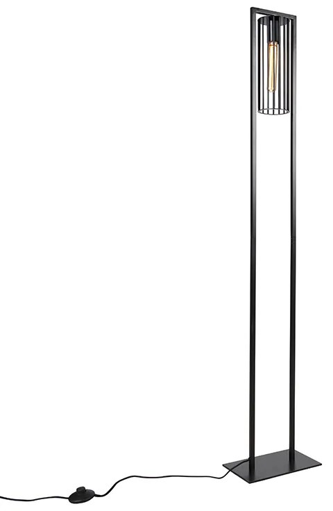 Nowoczesna lampa podłogowa czarna - Balenco Wazo