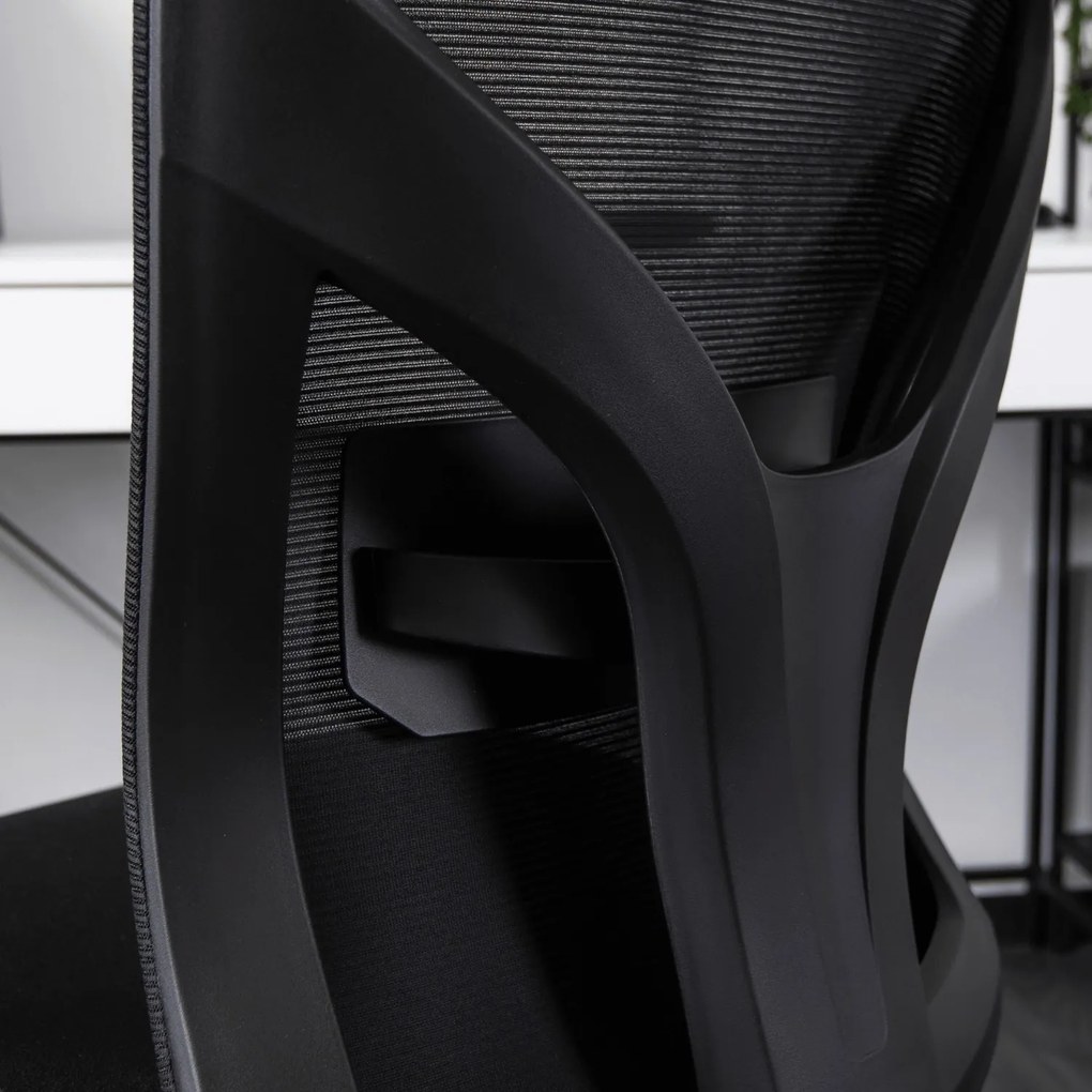 Ergonomiczny fotel biurowy z tkaniny membranowej i siatki Spiral