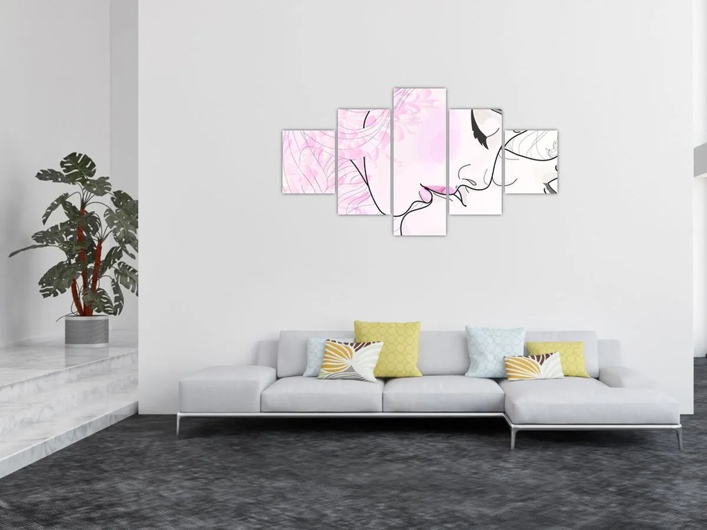 Obraz - Pocałunek (125x70 cm)