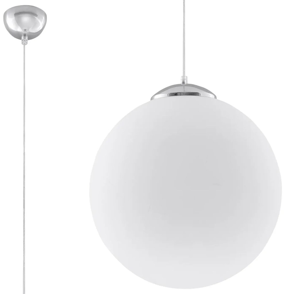 Szklana lampa wisząca LED 8X E823 C6-N26