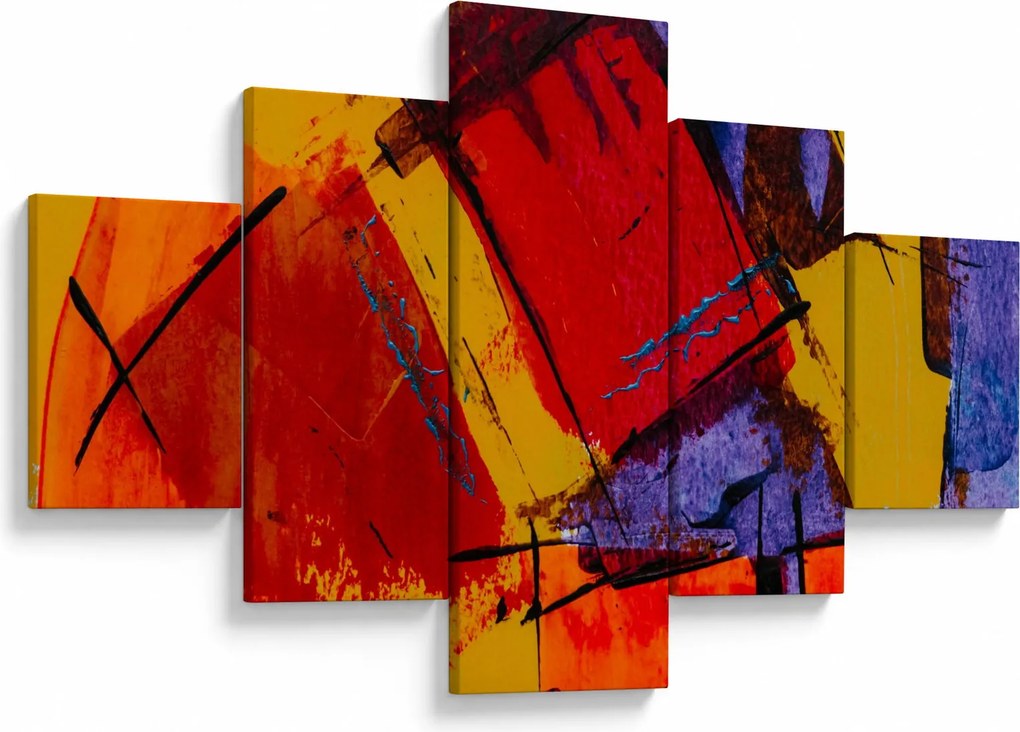 Obraz abstrakcji (125x70 cm)