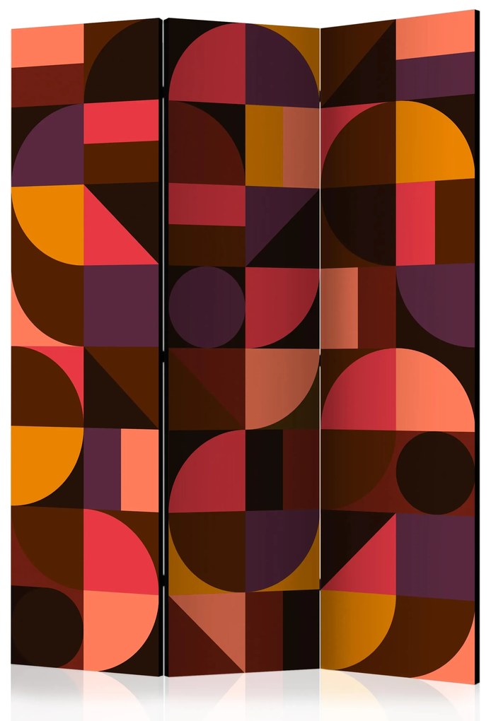 Parawan akustyczny Tła i desenie 135x172 cm 3-częściowy wielokolorowy ARTGEIST B
