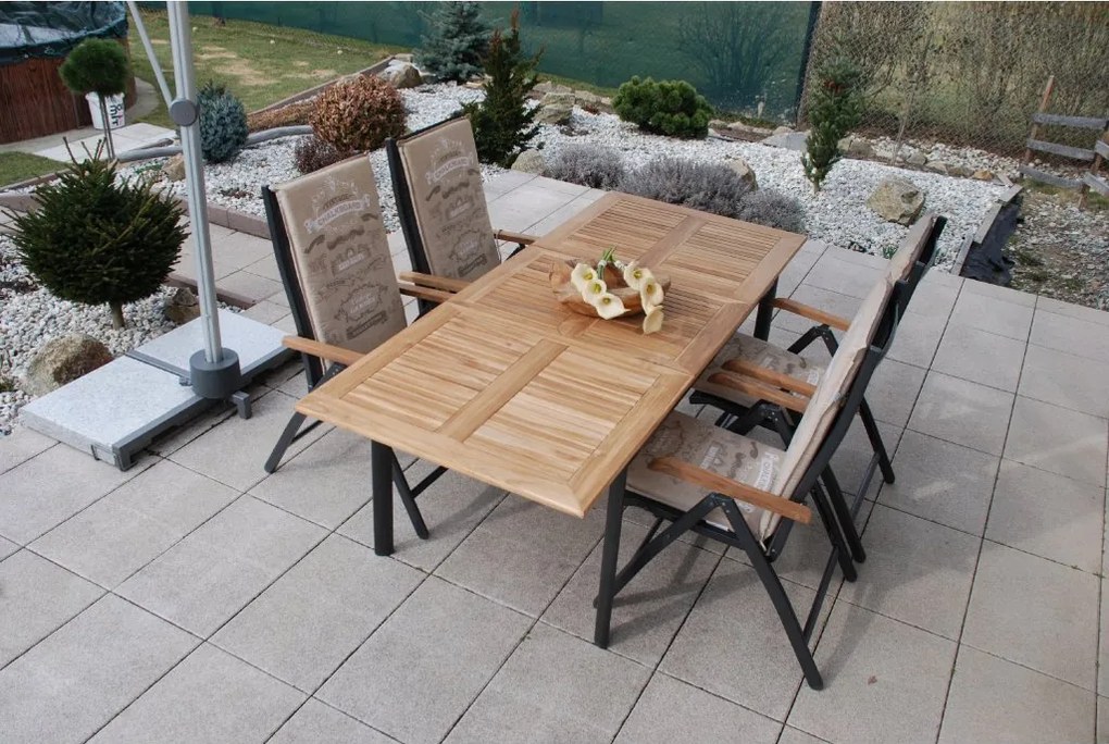 Doppler CONCEPT TEAK FSC®, krzesła z regulacją, 4+1