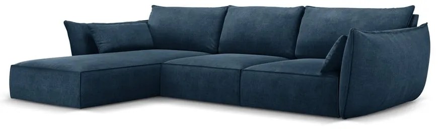 Ciemnoniebieski narożnik (lewostronny) Vanda – Mazzini Sofas