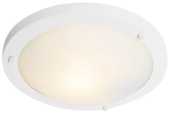 Zewnetrzna Nowoczesna lampa sufitowa biała 31 cm IP44 - Yuma Nowoczesny Oswietlenie zewnetrzne