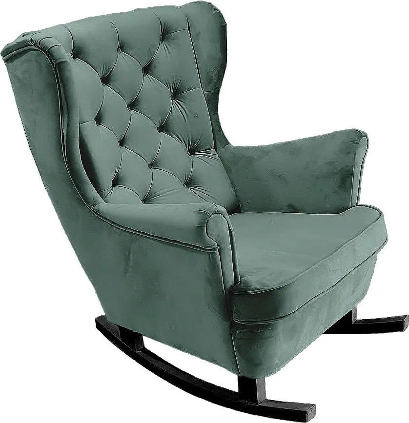 Fotel Relax z Tapicerowanym Siedzeniem i Podłokietnikami, Fotel TV 102x81x95cm Zielony_29853