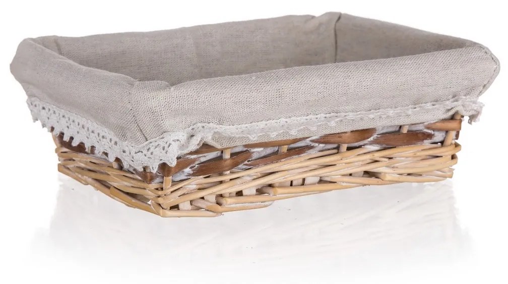Home Decor Kosz wiklinowy Duo, 21 x 16 x 6,5 cm, 21 x 16 x 6,5 cm