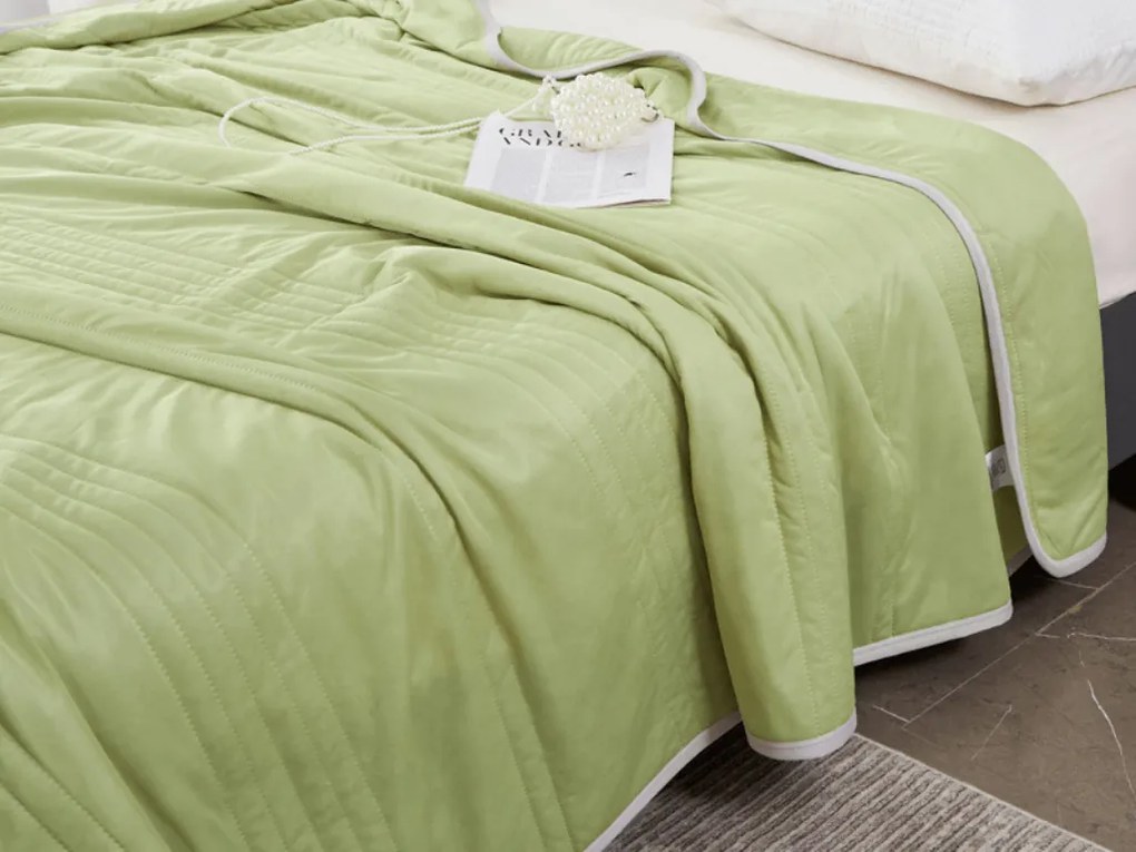 Chłodząca letnia kołdra CELIA, zielona Rozmiar: 140 x 200 cm