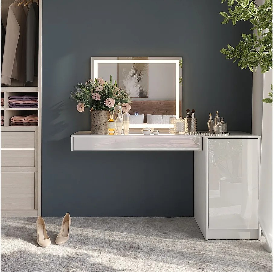 Stół toaletowy biały 100x40.1x12 sherry