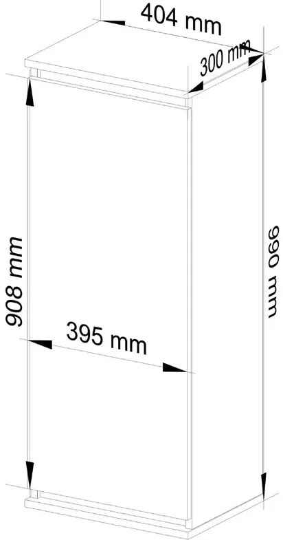 Szafka wisząca w skandynawskim stylu dąb sonoma + biały R3-P32