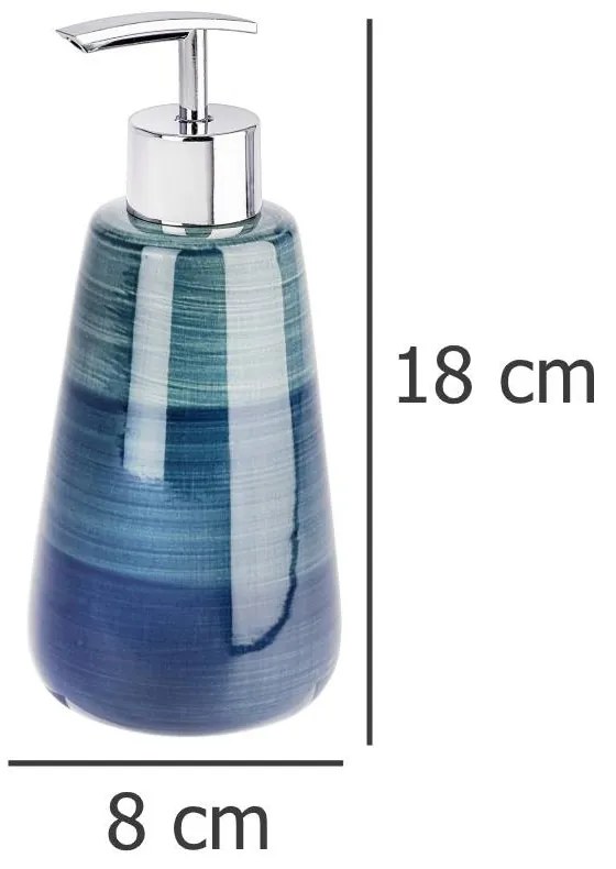Dozownik do mydła w płynie, żelu POTTERY PETROL, WENKO