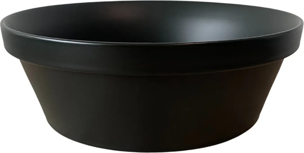 Czarna ceramiczna umywalka nablatowa G1-T65