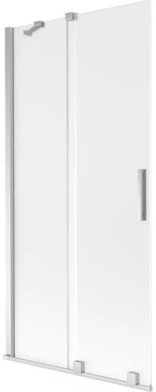 Mexen Velar parawan nawannowy 2-skrzydłowy rozsuwany 90 x 150 cm, szron, chrom - 896-090-000-31-01